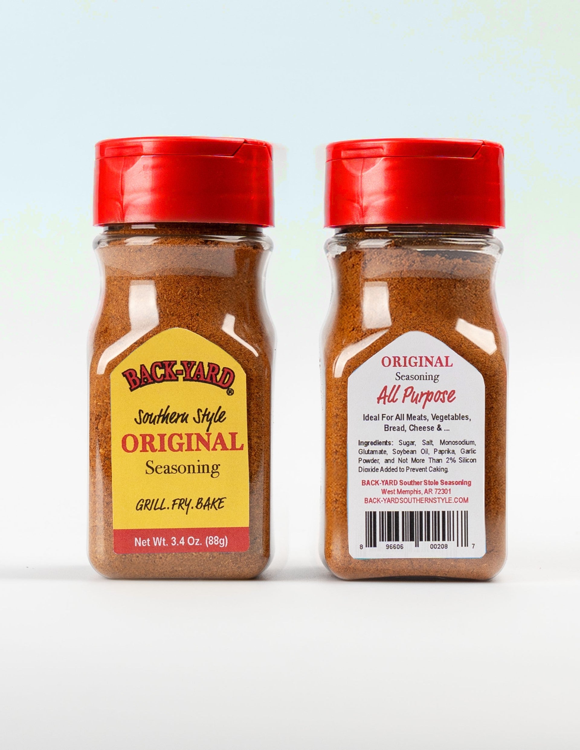 BACK-YARD Southern Style Seasoning: The Low Sodium "Everything" Rub (3.4oz Multi-Packs)