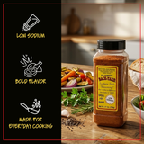 BACK-YARD Southern Style Seasoning: The Low Sodium "Everything" Rub (7oz Professional Value Size)